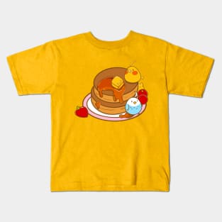 Pancakes day for birdies Kids T-Shirt